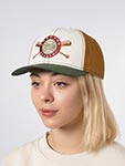 Бейсболка STETSON арт. 7771117 BASEBALL HOMERUN ACADEMY (белый / зеленый)